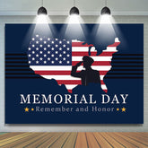 Lofaris Remember And Honor Star Stripes Memorial Day Backdrop